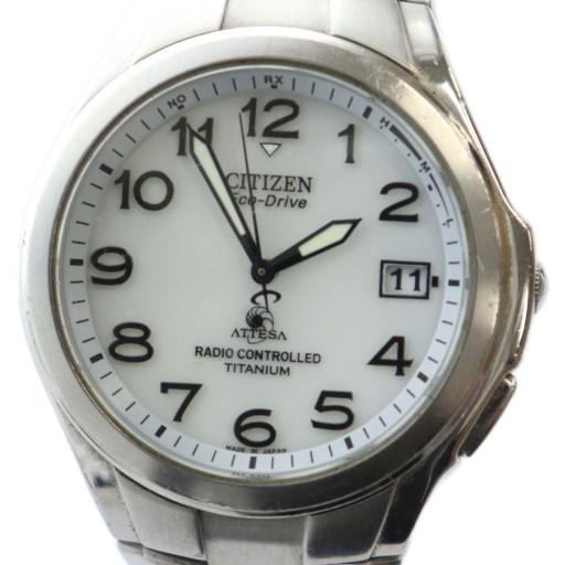 値下げ！ CITIZEN エコドライブ アテッサ チタンH410-T003788 CITIZEN シチズン チタン製 ATTESA アテッサ エコドライブ電波