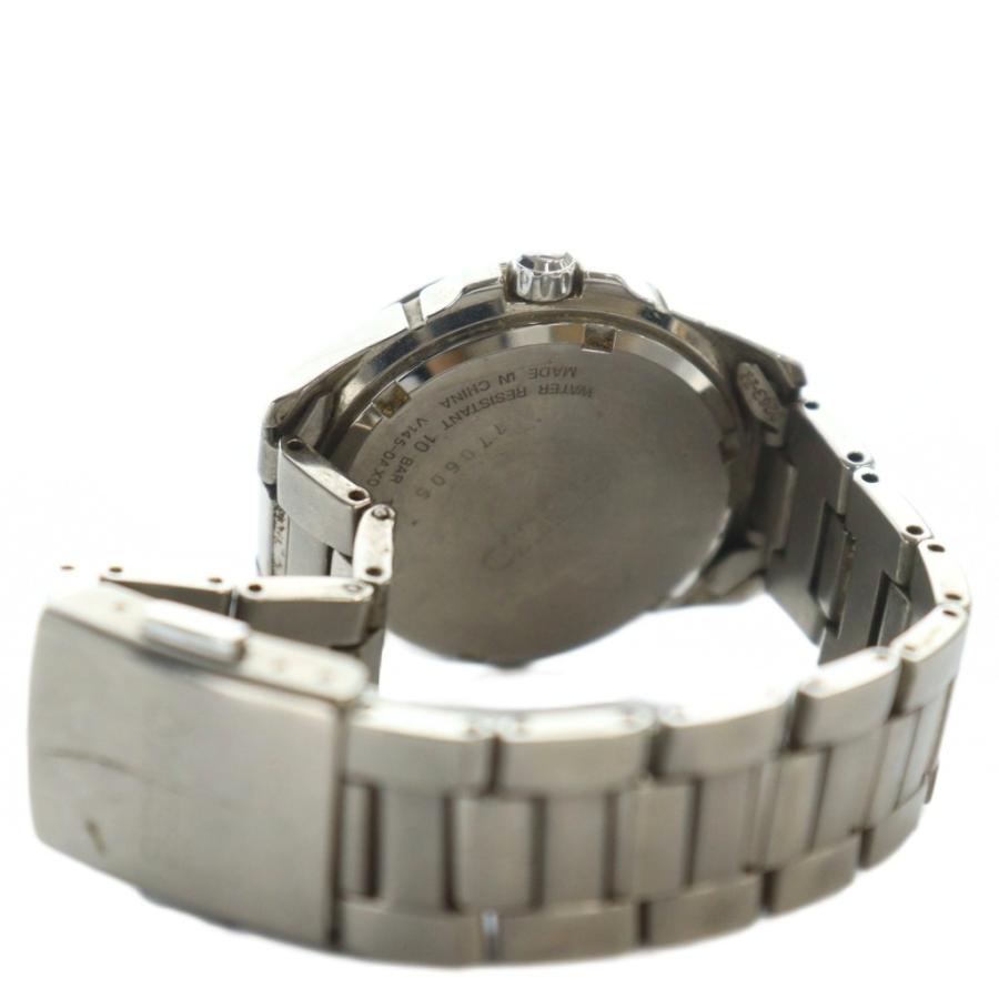 SEIKO v145-0AX0 腕時計 ウォッチ ソーラー 黒文字盤 Seiko SEIKO V145-0AX0 Solar Titanium Men's Watch Black Dial (JDM