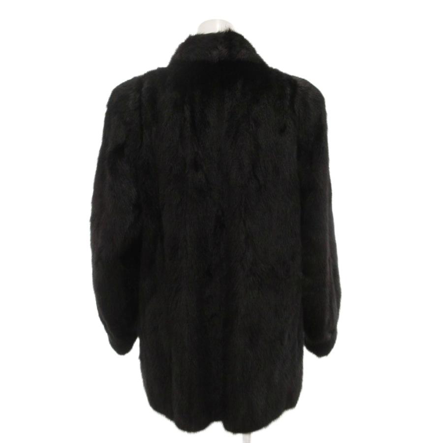 【中古】サガミンク SAGA MINK 銀サガ ファーコート 毛皮 ミンクファー 13 黒 ブラック /AE ■GY18 レディース サガミンク SAGA MINK 銀サガ ファーコート 毛皮 ミンクファー 13 黒