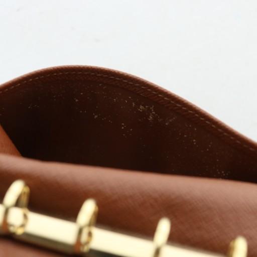 ルイヴィトン LOUIS VUITTON アジェンダ PM システム手帳カバー PVC レザー モノグラム 総柄 茶色 ブラウンの画像