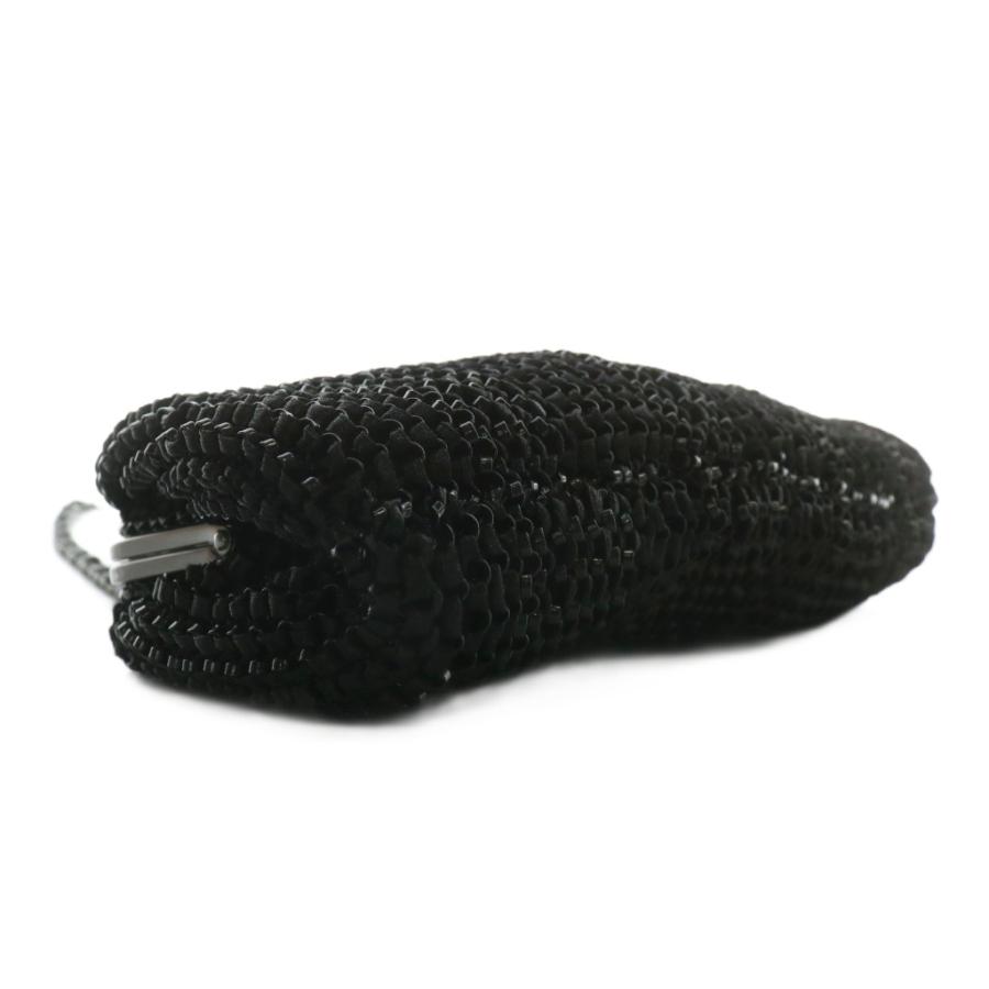 美品ANTEPRIMA アンテプリマワイヤーバッグ がま口クラッチ　ブラック ANTEPRIMA アンテプリマ ワイヤーバッグ クラッチバッグ PVC