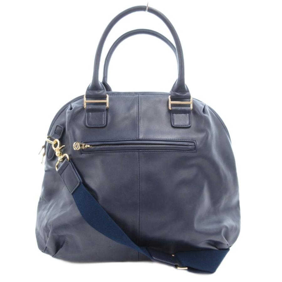 ムータ muta 8BAG トートバッグ ショルダー 2WAY レザー 皮革 紺