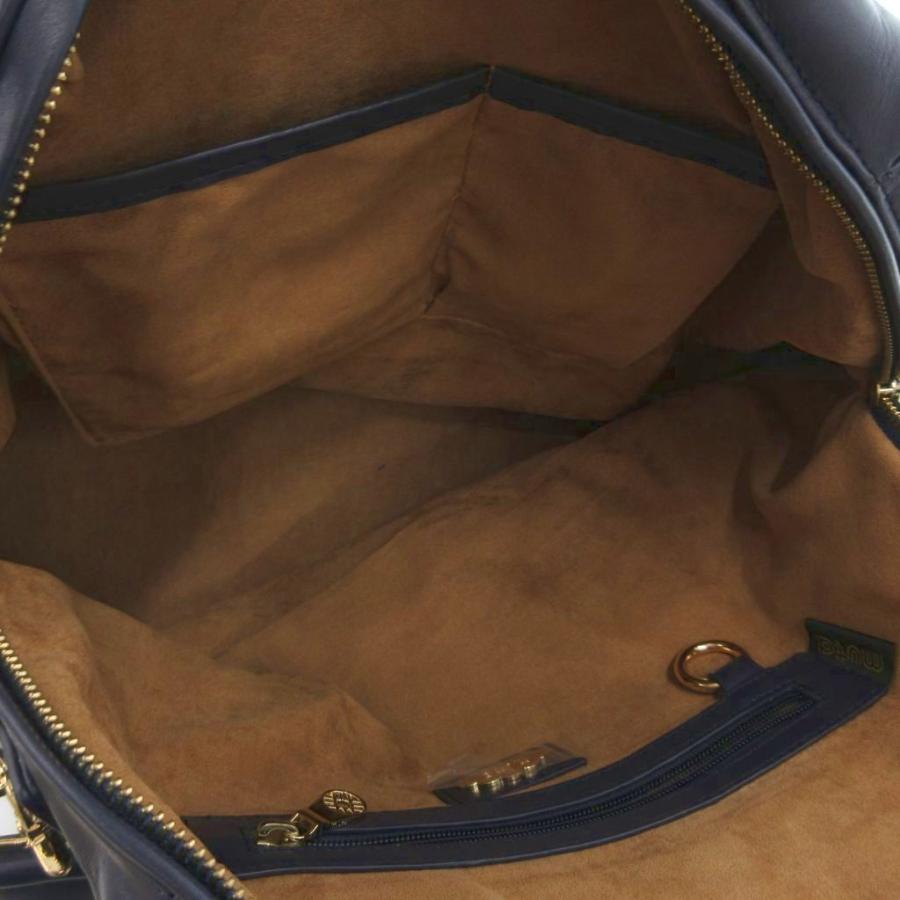 ムータ muta 8BAG トートバッグ ショルダー 2WAY レザー 皮革 紺