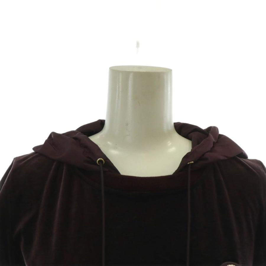 GUCCI（グッチ） ワンピース ナイロン ベロア 半袖 ひざ丈 フード ロゴ  