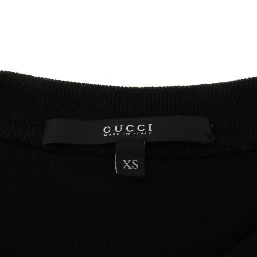GUCCI（グッチ） ワンピース ベロア 半袖 ひざ丈 ロゴ ゴールド金具 XS