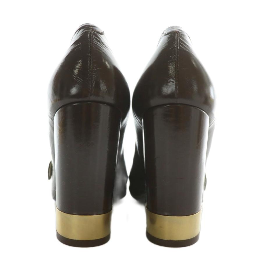 Chloe（クロエ） パンプス レザー スクエアトゥ チャンキーヒール 36