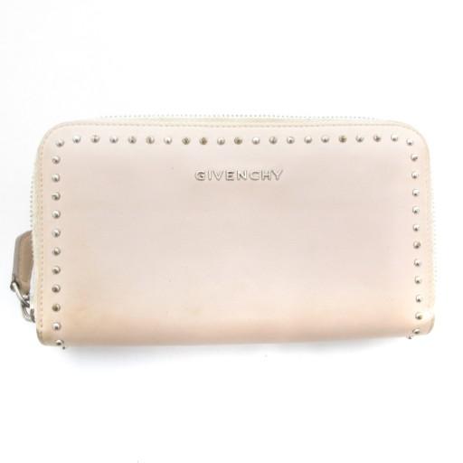 ジバンシィ GIVENCHY 長財布 小銭入れあり レザー ロゴ スタッズ 
