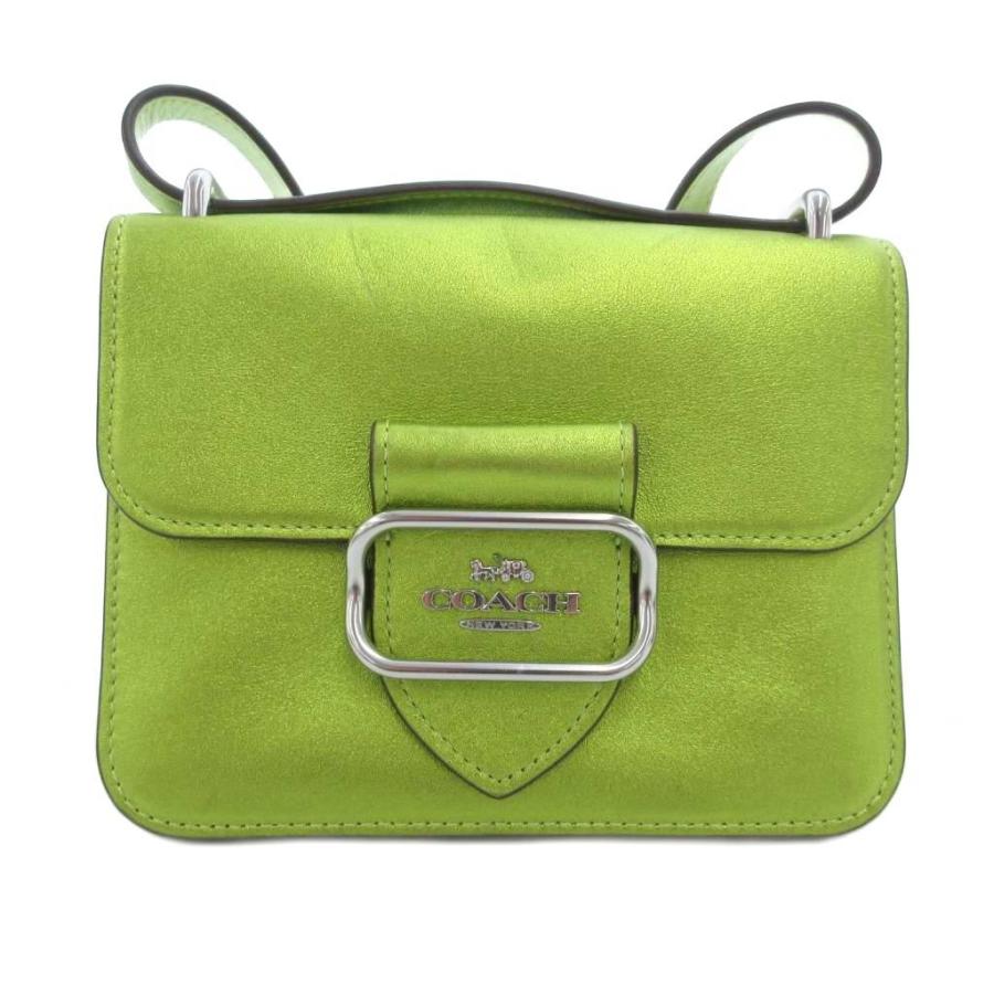 【中古】コーチ COACH ショルダーバッグ レザー 革 ロゴ 緑 グリーン CO923 /JS ■GY18 レディース COACH（コーチ） ショルダーバッグ レザー 革 ロゴ 緑 グリーン CO923