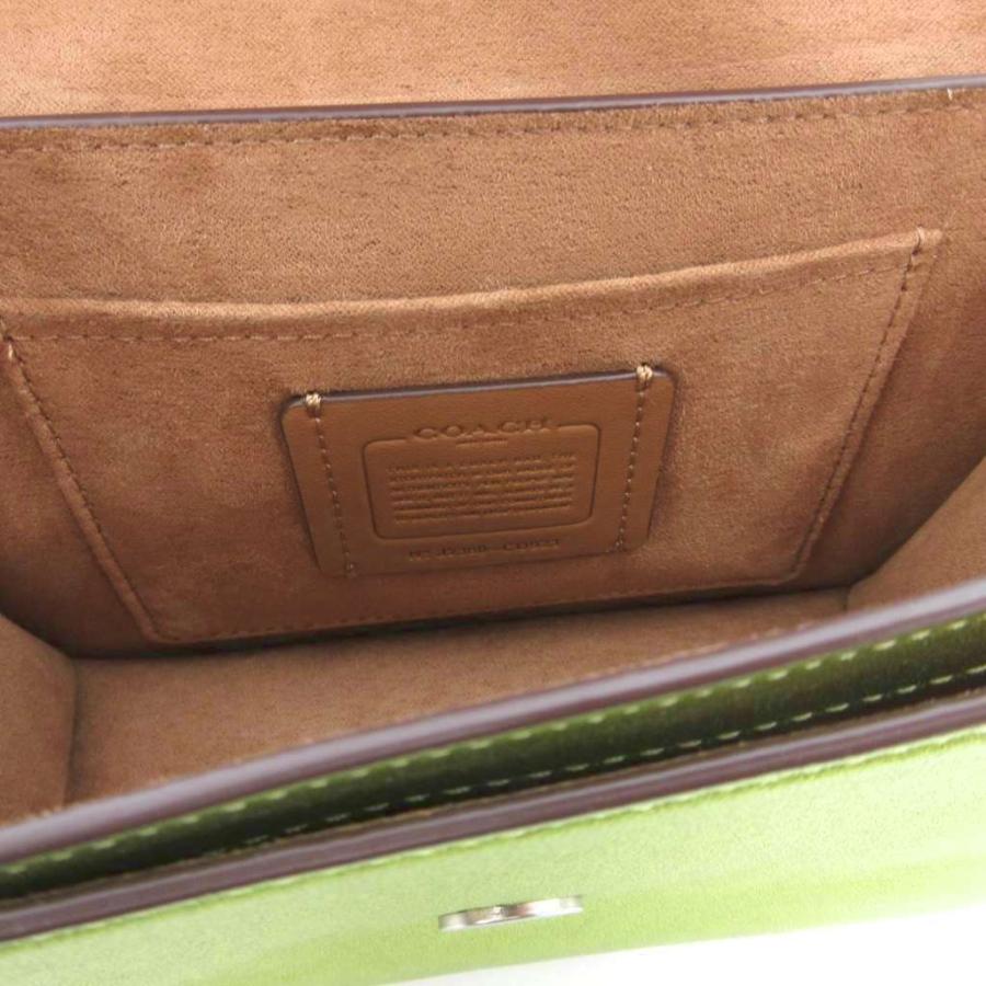 COACH（コーチ） ショルダーバッグ レザー 革 ロゴ 緑 グリーン CO923