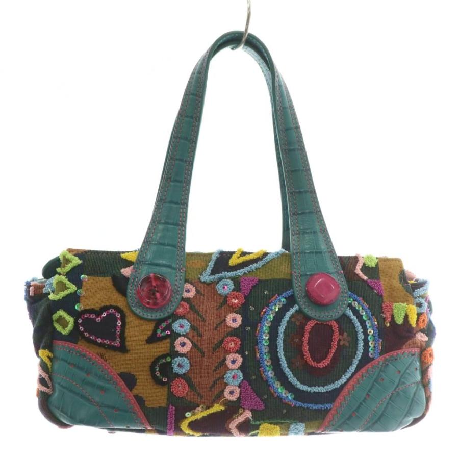 希少 ✨ Think Bee! ゴブラン織 スパンコール ハンドバッグ シンクビー! Think Bee ハンドバッグ ゴブラン織り スパンコール