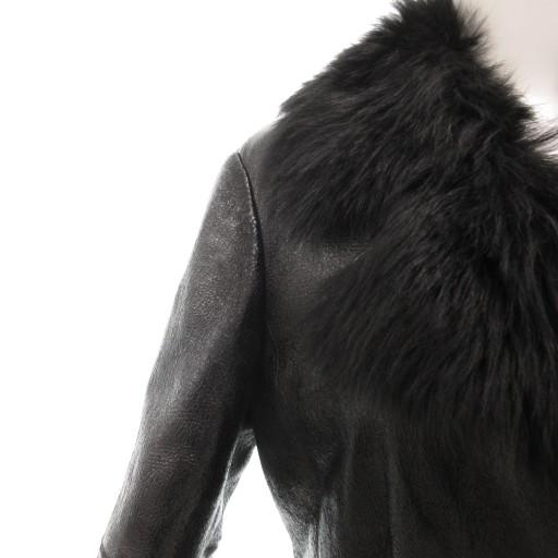 ヒューゴボス HUGO BOSS ムートンファーレザーコート ロング シープ