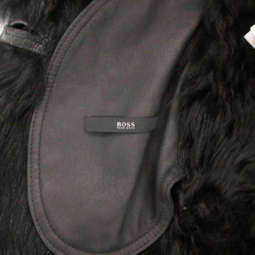 ヒューゴボス HUGO BOSS ムートンファーレザーコート ロング シープ