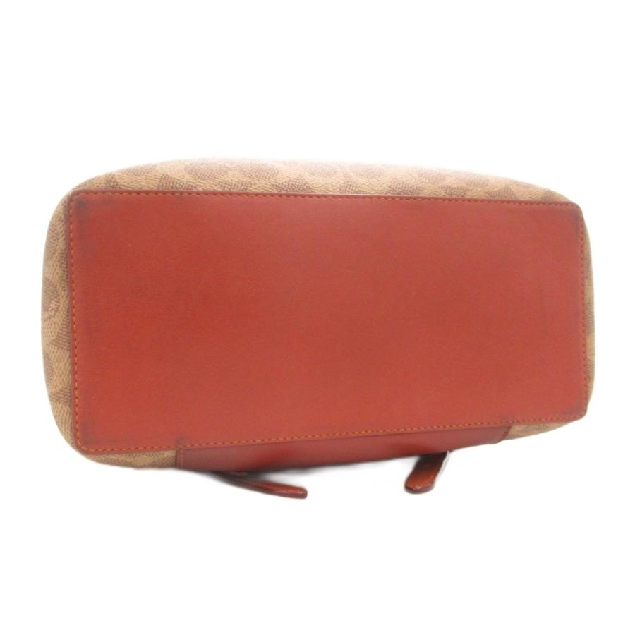 【中古】コーチ COACH 68563 シグネチャー リュックサック デイバッグ ロゴ PVC レザー 茶 ブラウン /GV ■GY18 COACH（コーチ） COACH 68563 シグネチャー リュックサック デイバッグ
