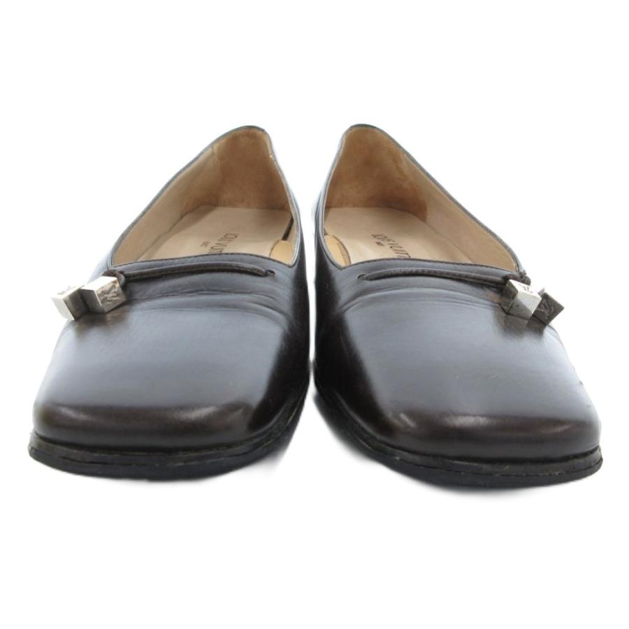 LOUIS VUITTON ルイヴィトン パンプス ローファー スクエアトゥ レザー