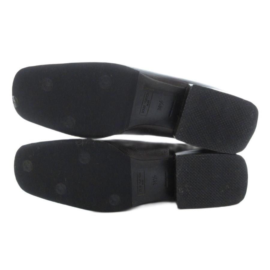 LOUIS VUITTON ルイヴィトン パンプス ローファー スクエアトゥ レザー