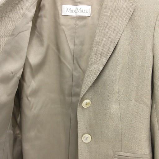 Max Mara マックスマーラ　テーラードジャケット　ラムレザー　白タグ Max Mara（マックスマーラ） 白タグ テーラードジャケット ブレザー