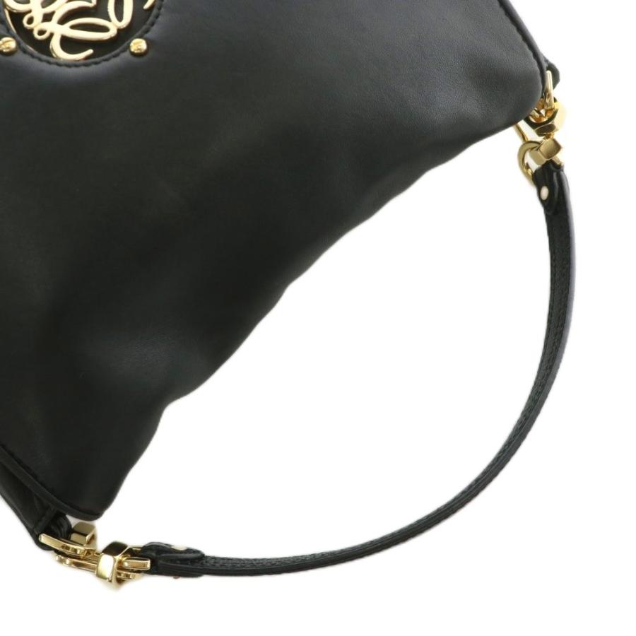 ロエベ　マイア LOEWE ロエベ マイア ハンドバッグ レザー マグネット ロゴ