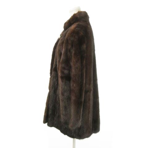 モネ MONET ORIGINAL FUR ミンクファー コート 毛皮 スタンドカラー