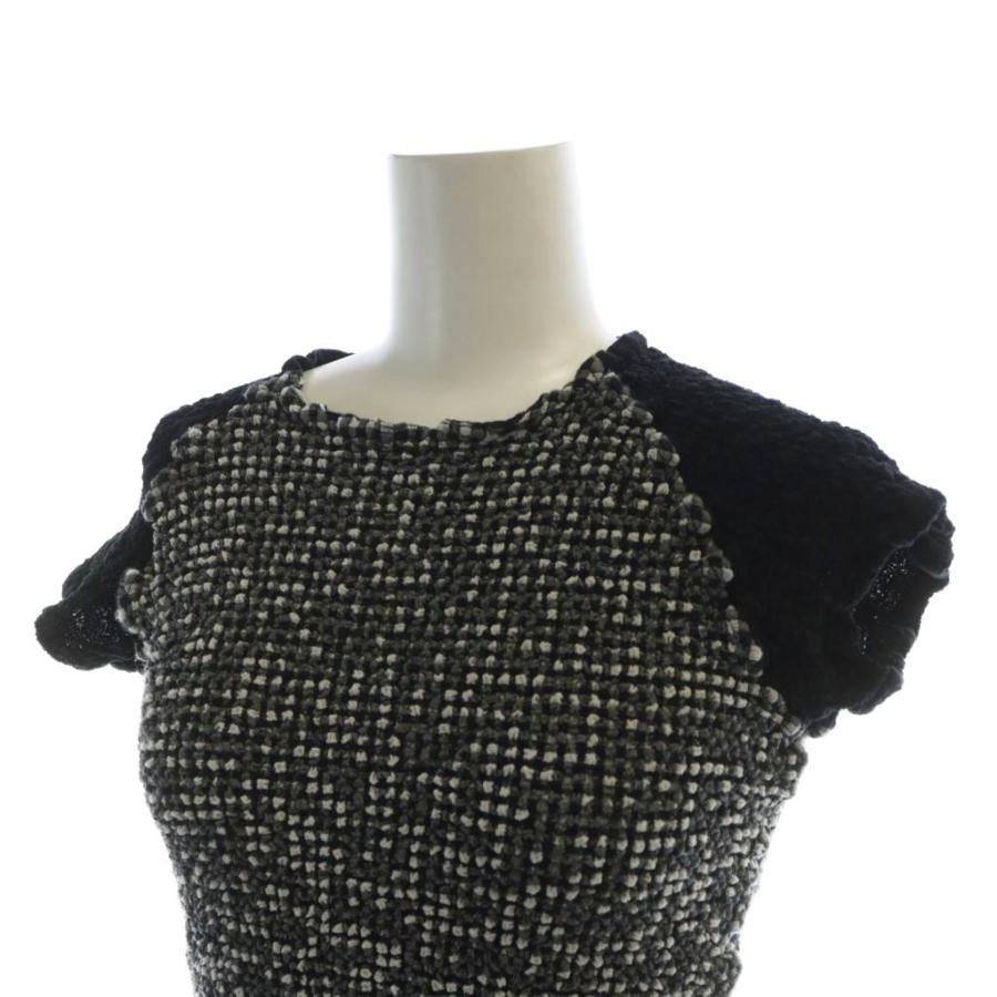 【中古】ミーイッセイミヤケ me ISSEY MIYAKE 23SS カリフラワー カットソー 半袖 黒 ブラック MI34FK361 ミーイッセイミヤケ me ISSEY MIYAKE 23SS カリフラワー カットソー