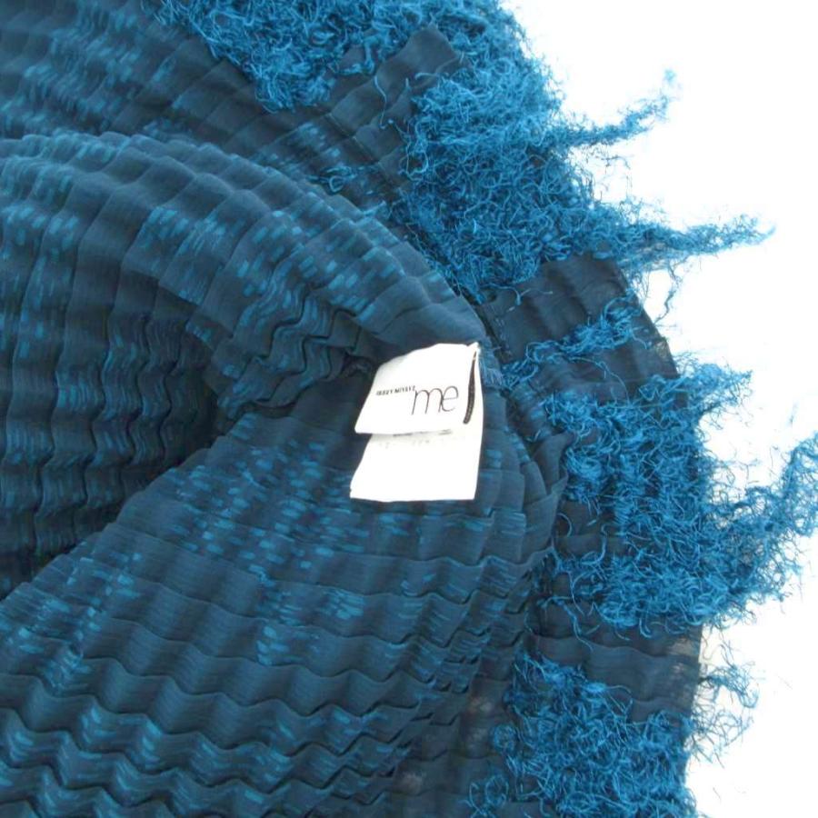 【中古】ミーイッセイミヤケ me ISSEY MIYAKE 美品 シャギーニット プリーツ カットソー ブラウス シアー ミーイッセイミヤケ me ISSEY MIYAKE 美品 シャギーニット プリーツ