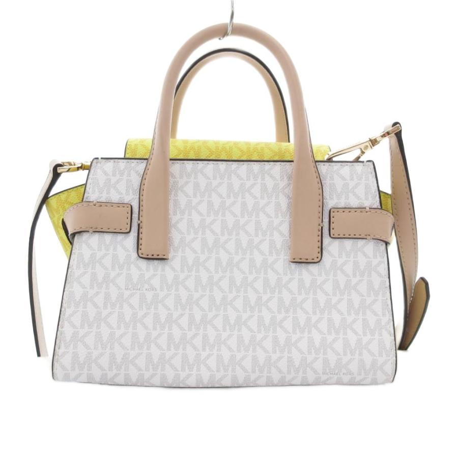 マイケルコース MICHAEL KORS ショルダーバッグ 2WAY PVC ロゴ 総柄 白 