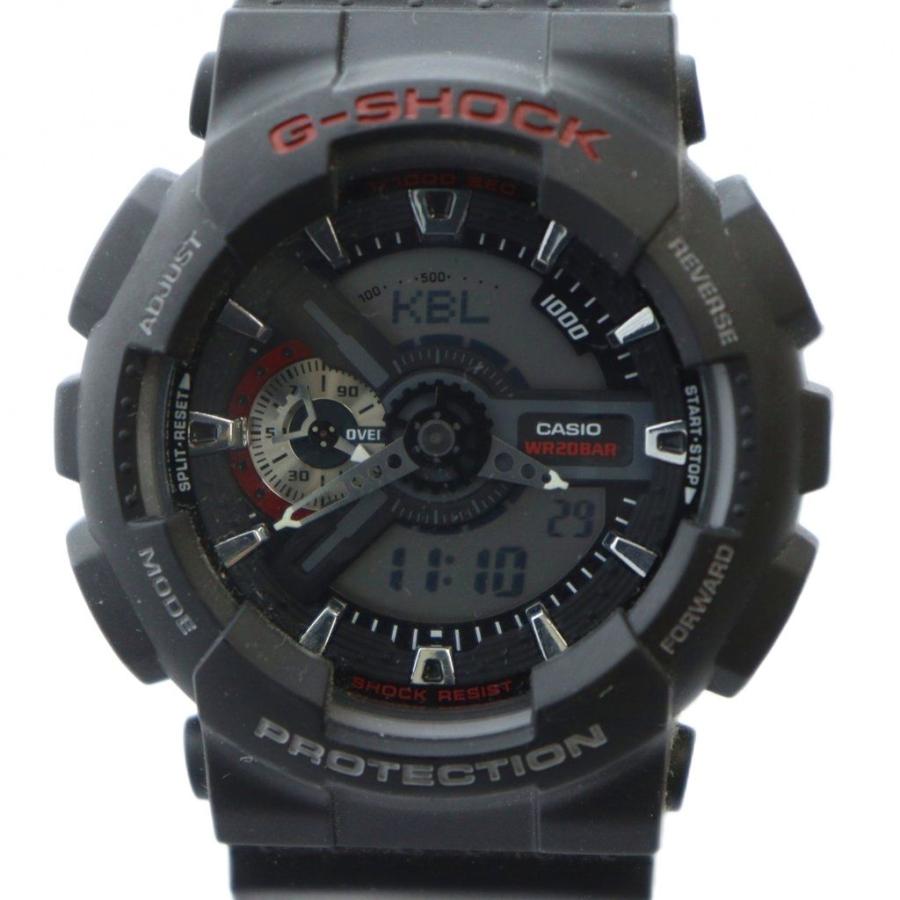 CASIO G-SHOCK GA-110 腕時計 ウォッチ ロゴ クォーツ 黒 GA-110GB-1AJF | CASIO