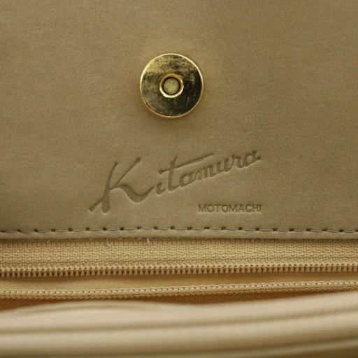 Kitamura（キタムラ） ハンドバッグ トート スエード 犬 ロゴ ポーチ