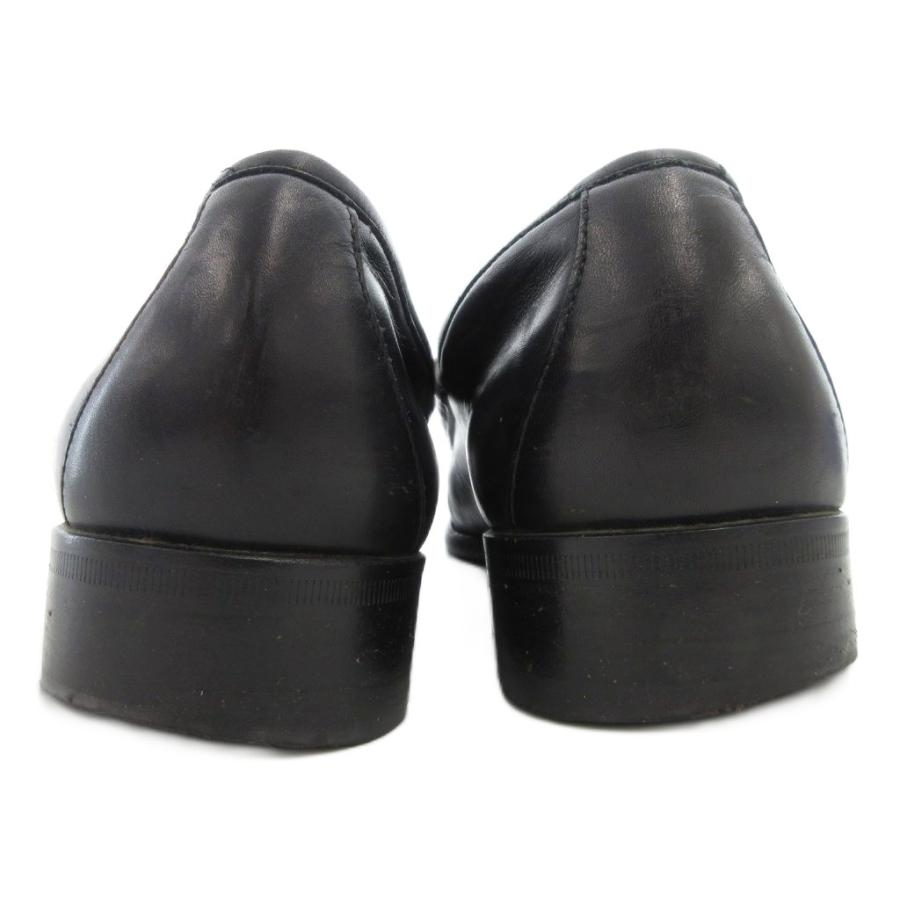 GUCCI グッチ ローファー ホースビット レザー シューズ 革 41E 黒