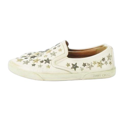 ジミーチュウ JIMMY CHOO スニーカー スリッポン レザー 革