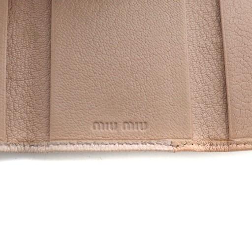 miu miu（ミュウミュウ） キーケース レザー ゴールド金具 ロゴ 6連