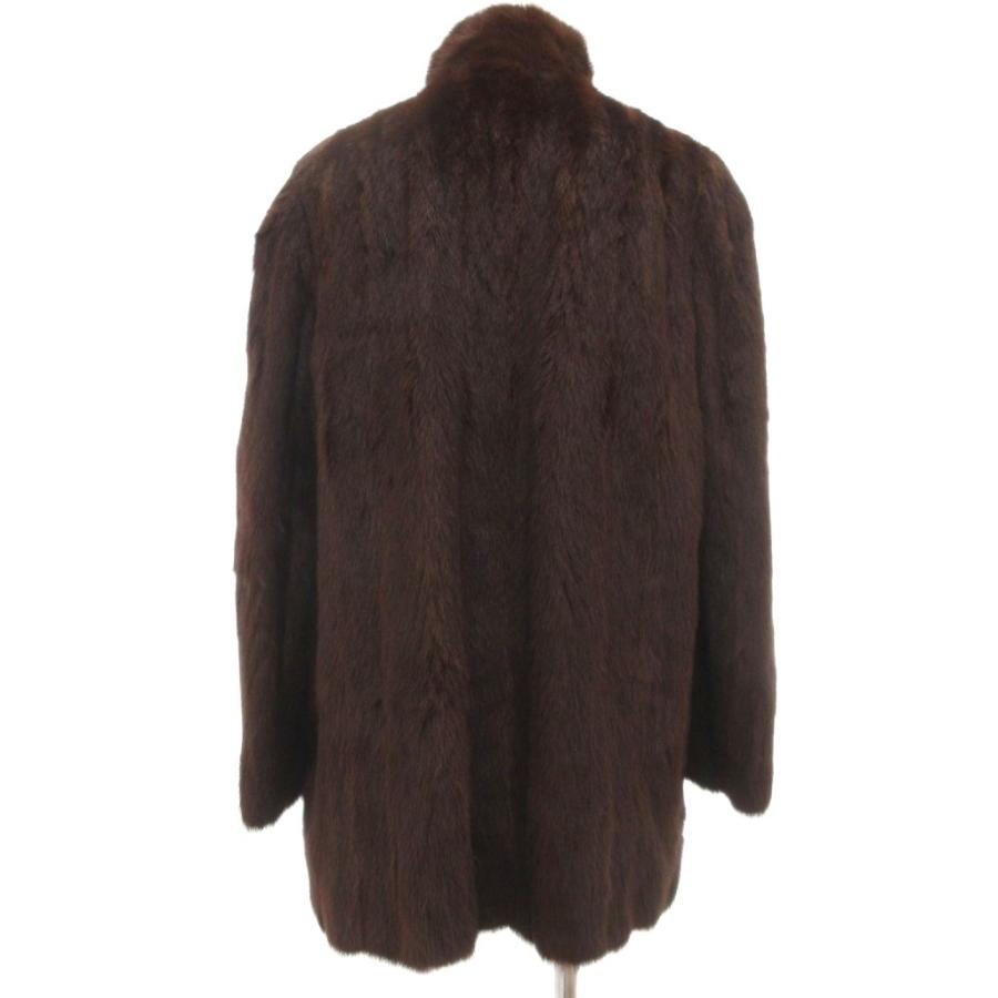 美品 EMBA ミンク コート 11 ダークブラウン 毛皮コート エンバ EMBA ヴィンテージ ファーコート 毛皮 ダークミンク ハーフ丈