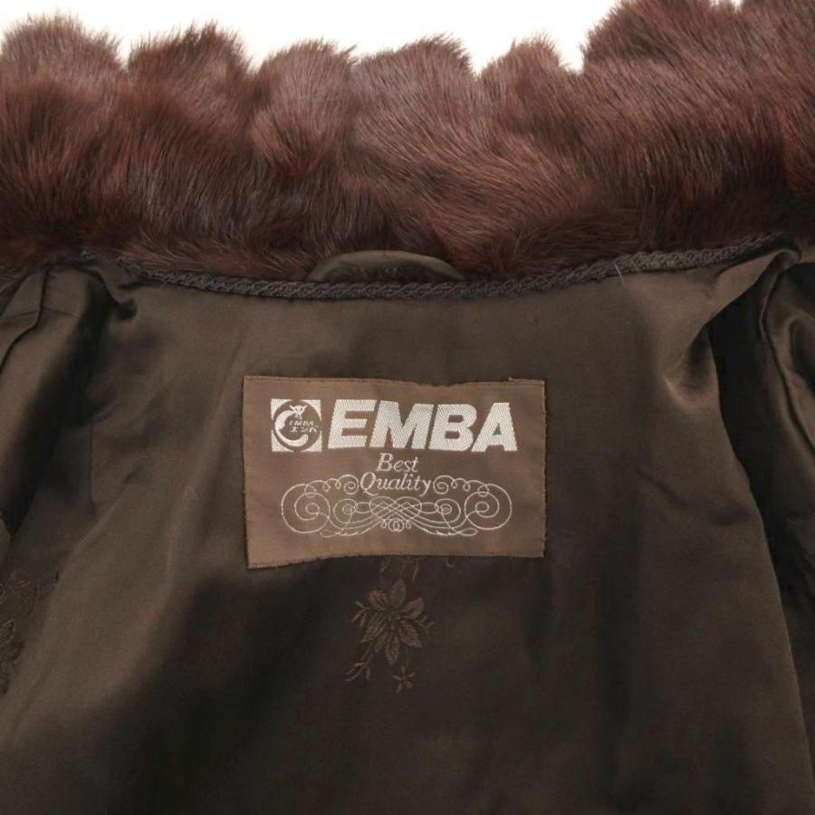 エンバ EMBA ヴィンテージ ファーコート 毛皮 ダークミンク ハーフ丈