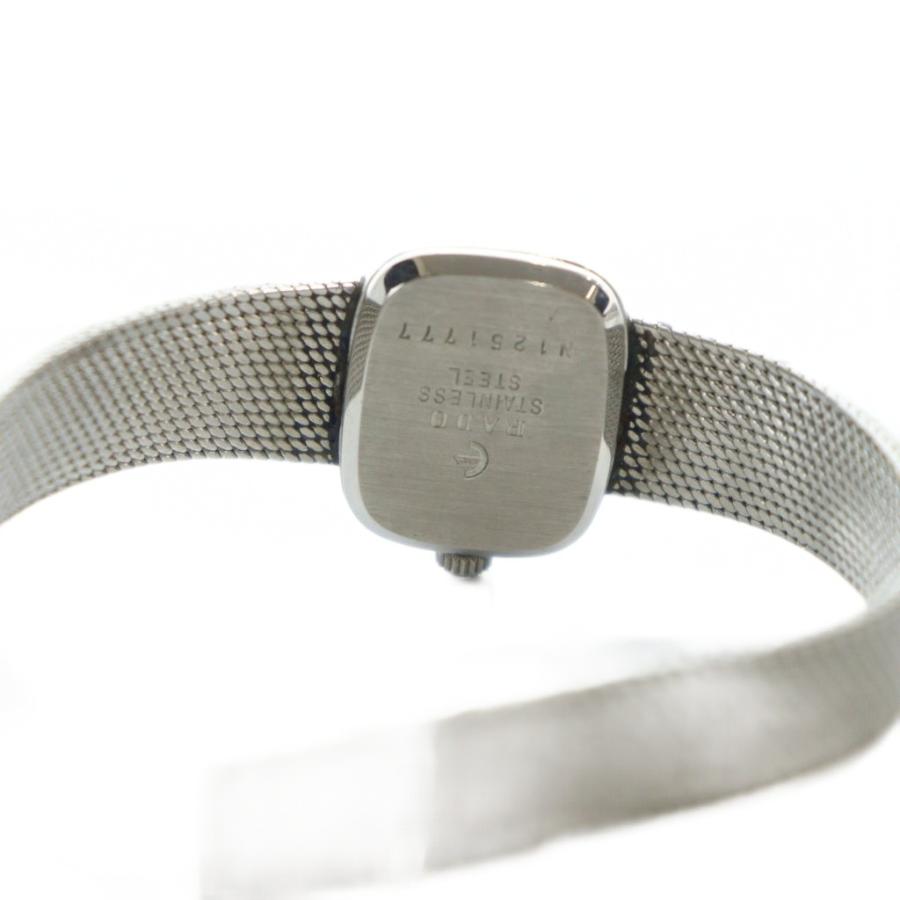 ラドー RADO 腕時計 ウォッチ 手巻き ロゴ スクエア シルバー色 □GY18