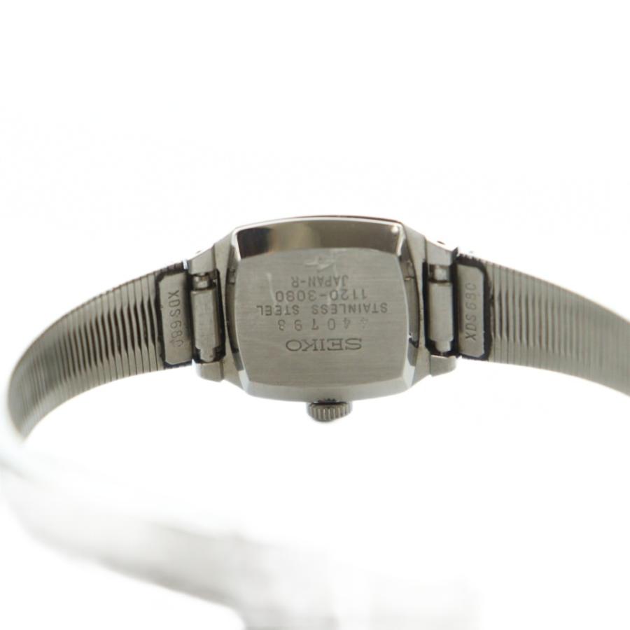 SEIKOSHA 手巻き時計 シルバー/ブラウン セイコー SEIKO・手巻き・1956年製[ラウンドケース] アンティーク時計