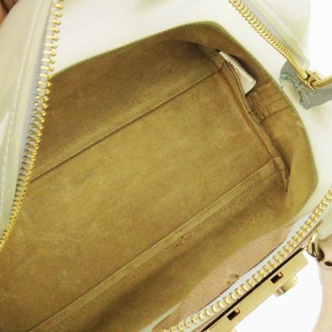 FURLA（フルラ） キャンディバッグ ミニボストン ハンド ビニール 緑