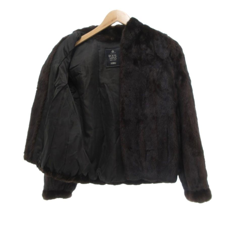 ROYAL MINK New York SEIBU ミンク ファーコート 毛皮 ハーフ丈 茶