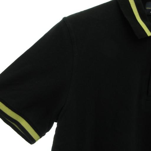 【中古】フレッドペリー FRED PERRY 美品 ポロシャツ 半袖 40 ロゴ刺繍 切替 鹿の子 紺 ネイビー /AE ■GY17 メンズ FRED PERRY（フレッドペリー） 美品 ポロシャツ 半袖 40 ロゴ刺繍 切替