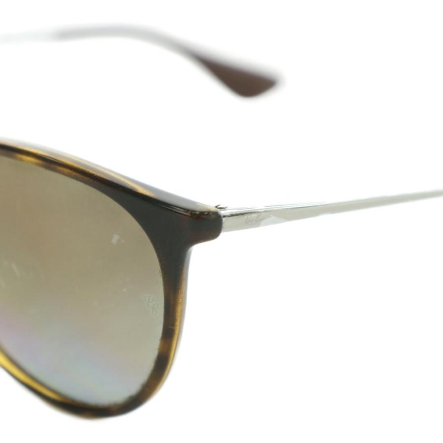 【中古】RAY BAN ERIKA 眼鏡 サングラス セルフレーム グラデーション べっ甲柄 ロゴ 54□18-145 茶色 RB4171 レイバン RAY BAN エリカ ERIKA 眼鏡 サングラス セルフレーム