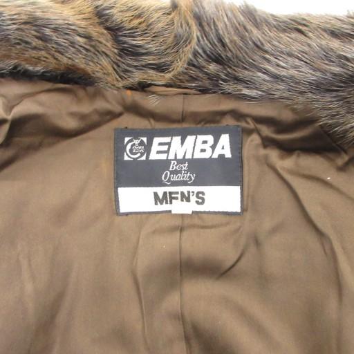 エンバ EMBA マーモットファーブルゾン ジャケット 短丈 毛皮 エルボー 