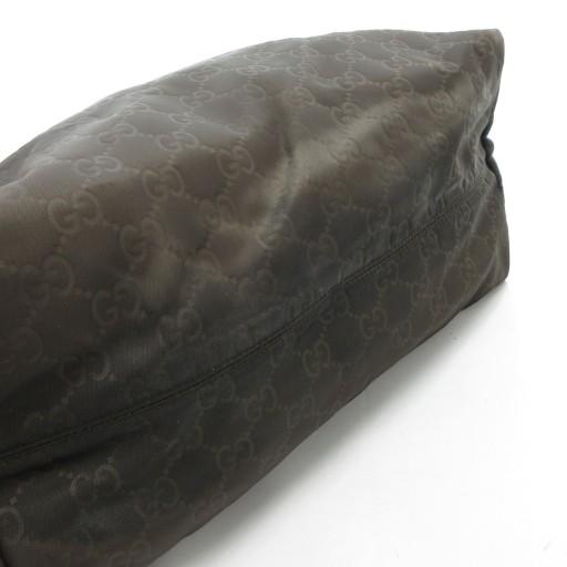 GUCCI（グッチ） トートバッグ GG柄 総柄 ナイロン ダークブラウン /AE