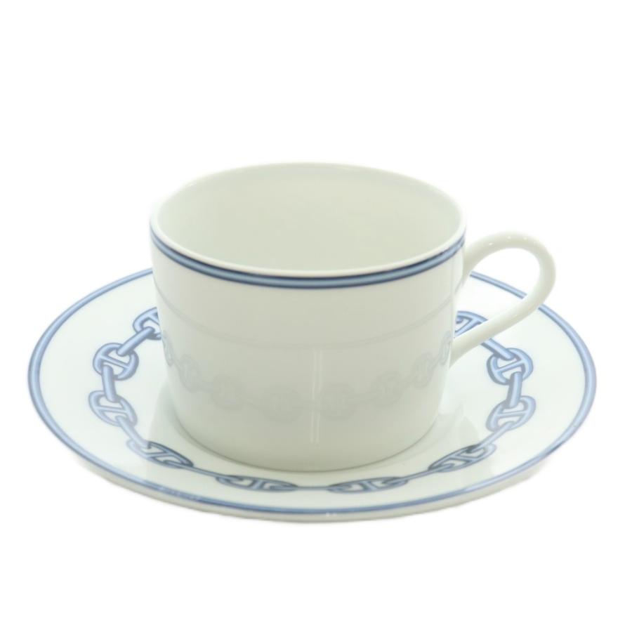 エルメス HERMES シェーヌダンクル デミタス カップ ソーサー コーヒー  