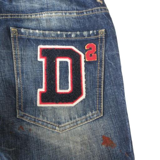 DSQUARED2（ディースクエアード） ダメージ加工ワッペンデニム パンツ