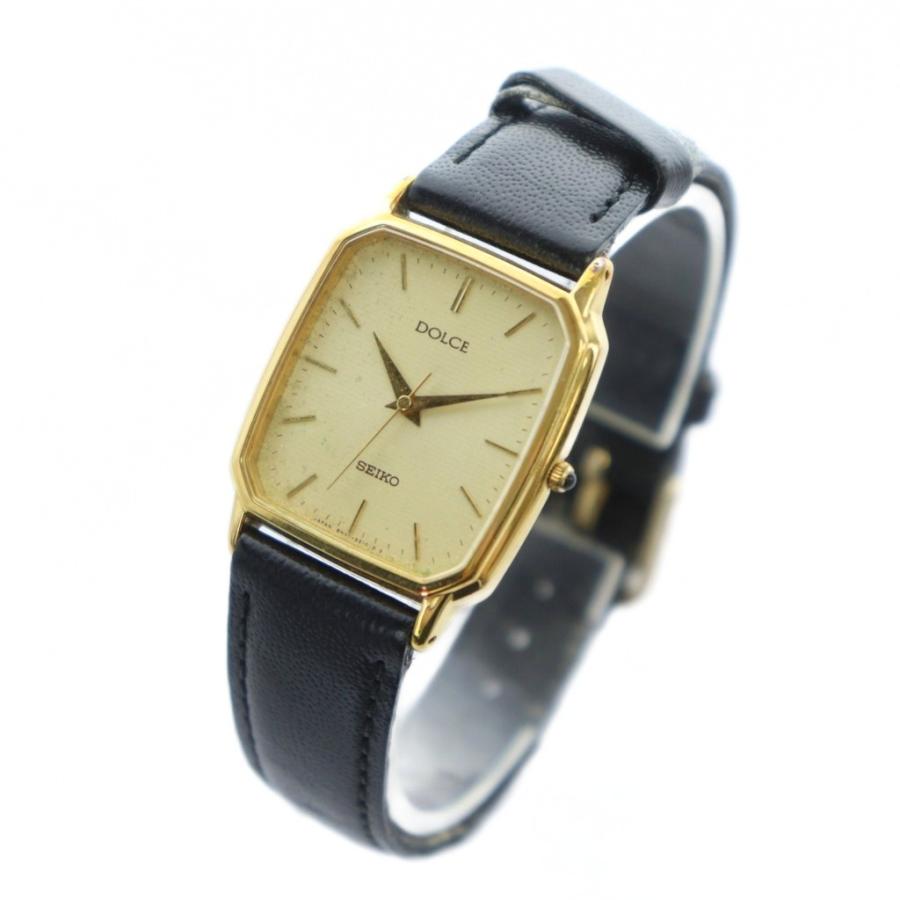 稼働★SEIKO★セイコー DOLCE 8N41-5160 ドルチェ ゴールド黒 セイコー SEIKO 8N41-5160 DOLCE ドルチェ 腕時計 ウォッチ クォーツ