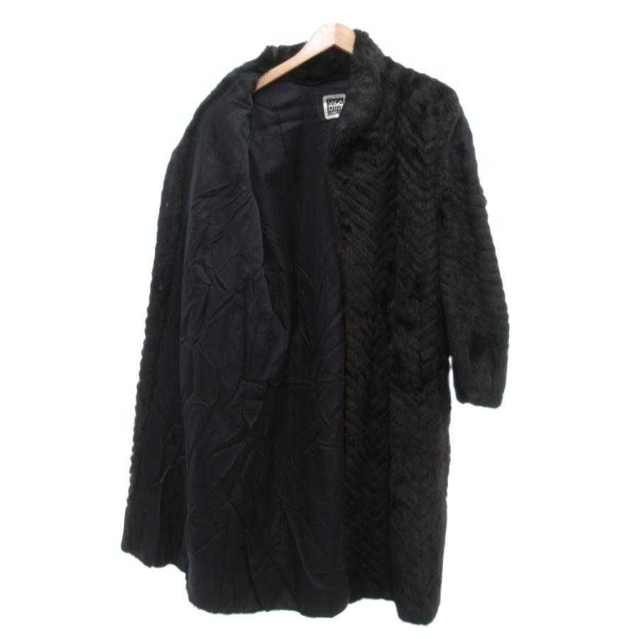 サガミンク SAGA MINK 銀サガ ダークミンク ファー コート 毛皮 ロング