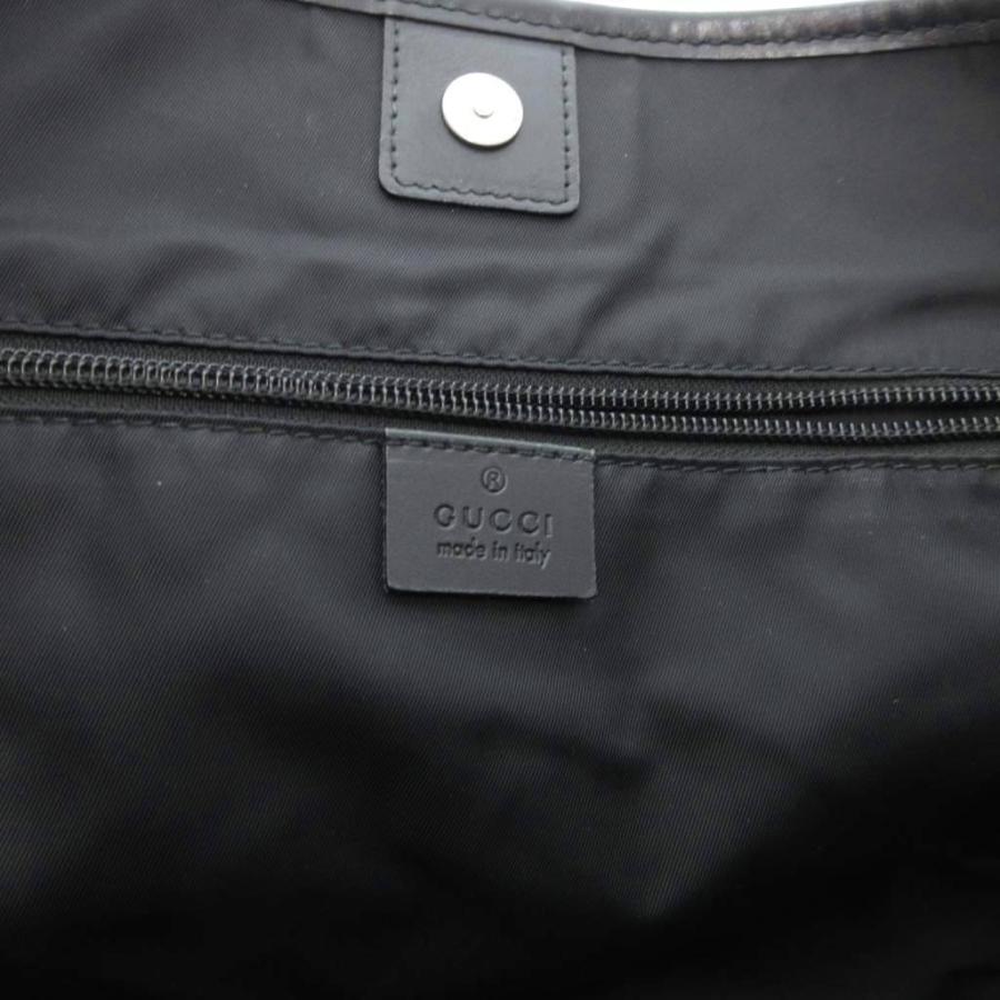 【中古】グッチ GUCCI シェリーライン トートバッグ 肩掛け 手提げ キャンバス 黒 ブラック 268175 /FF メンズ GUCCI（グッチ） シェリーライン トートバッグ 肩掛け 手提げ
