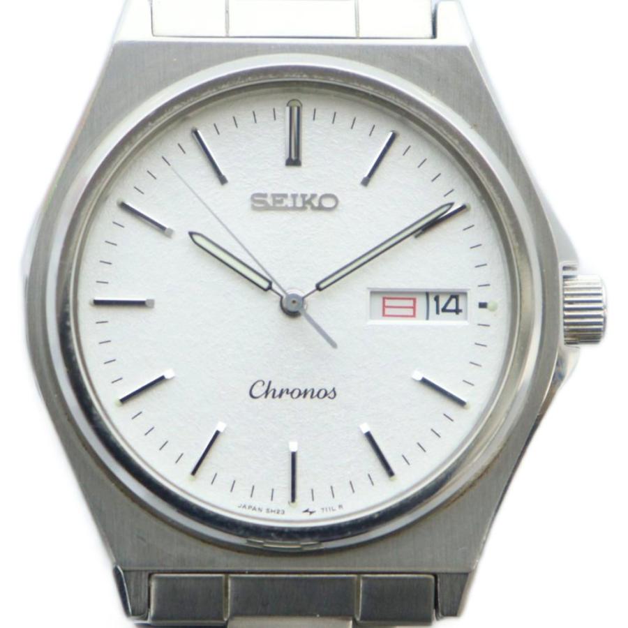 セイコー SEIKO 5H23-7060 クロノス 腕時計 ウォッチ カレンダー付き 