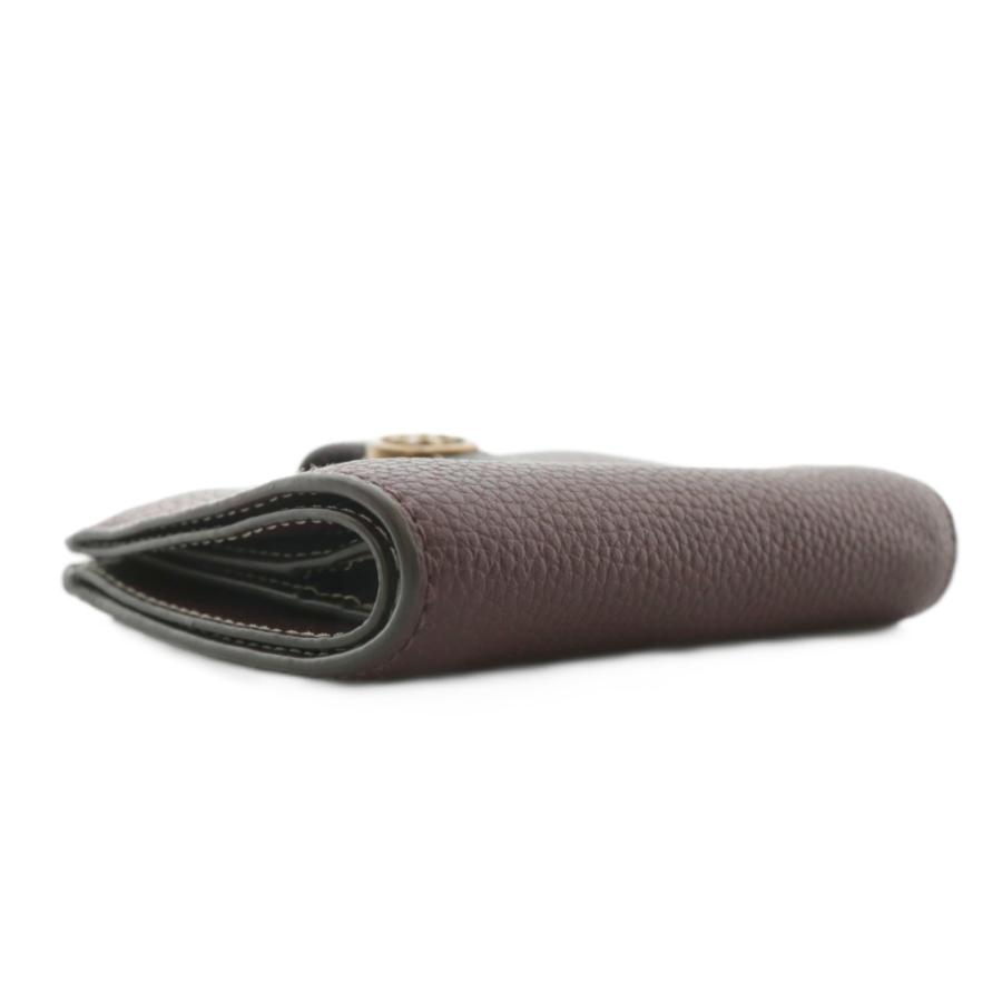 トリーバーチ ブリテン 二つ折り財布 ブラック レザー ゴールド金具 ロゴ TORY BURCH（トリーバーチ） 財布 二つ折り レザー ロゴ ゴールド金具