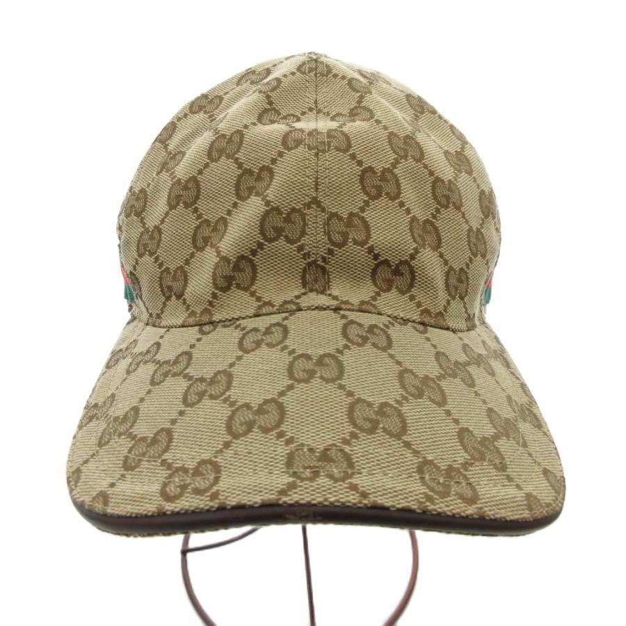GUCCI（グッチ） ベースボールキャップ 帽子 GGキャンバス シェリー