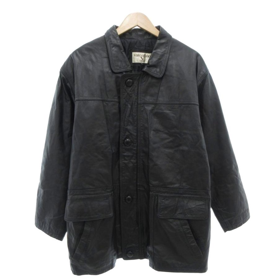 ヴァレンティノ ヴァレンチノ VALENTINO UOMO レザーコート L ステン 