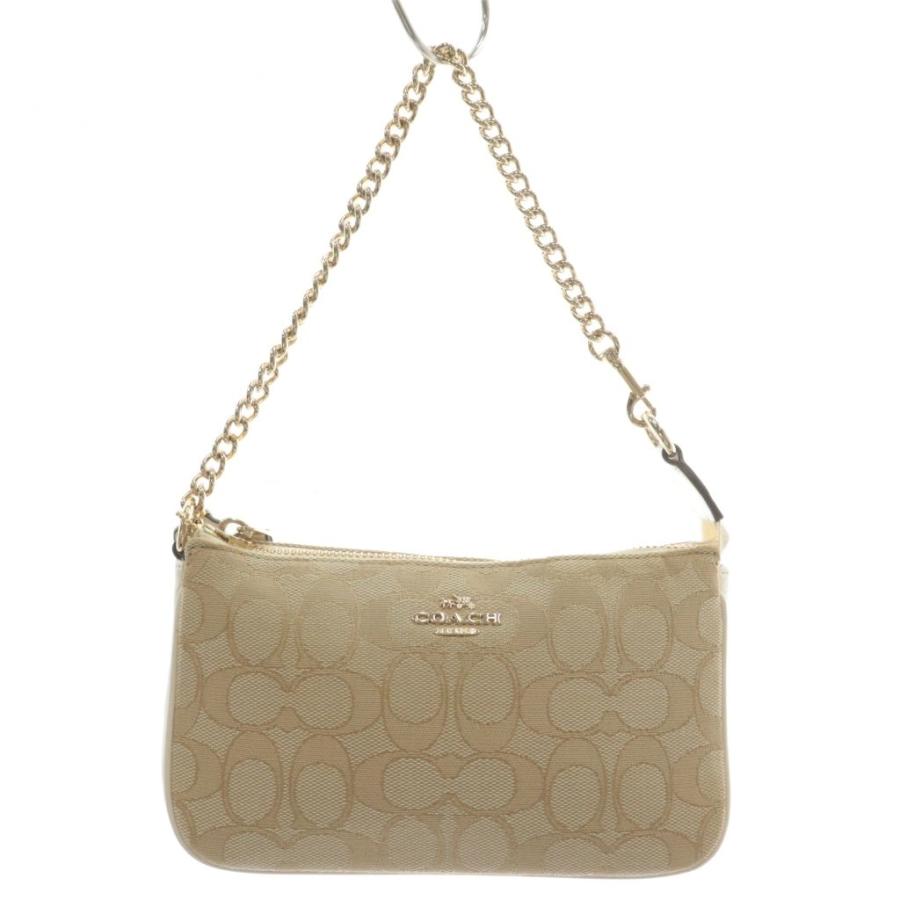 希少 COACH コーチ　シグネチャー　アクセサリーポーチ ハンドバッグ COACH アクセサリーポーチ 水色 COACH コーチ ハンドバッグ